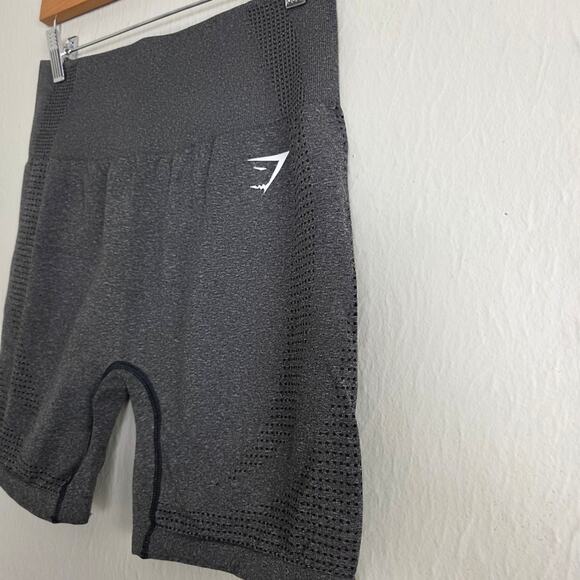 Gymshark Vital Seamless High Waisted Biker Shorts Dark Gray NWOT Size XL - Picture 4 of 8